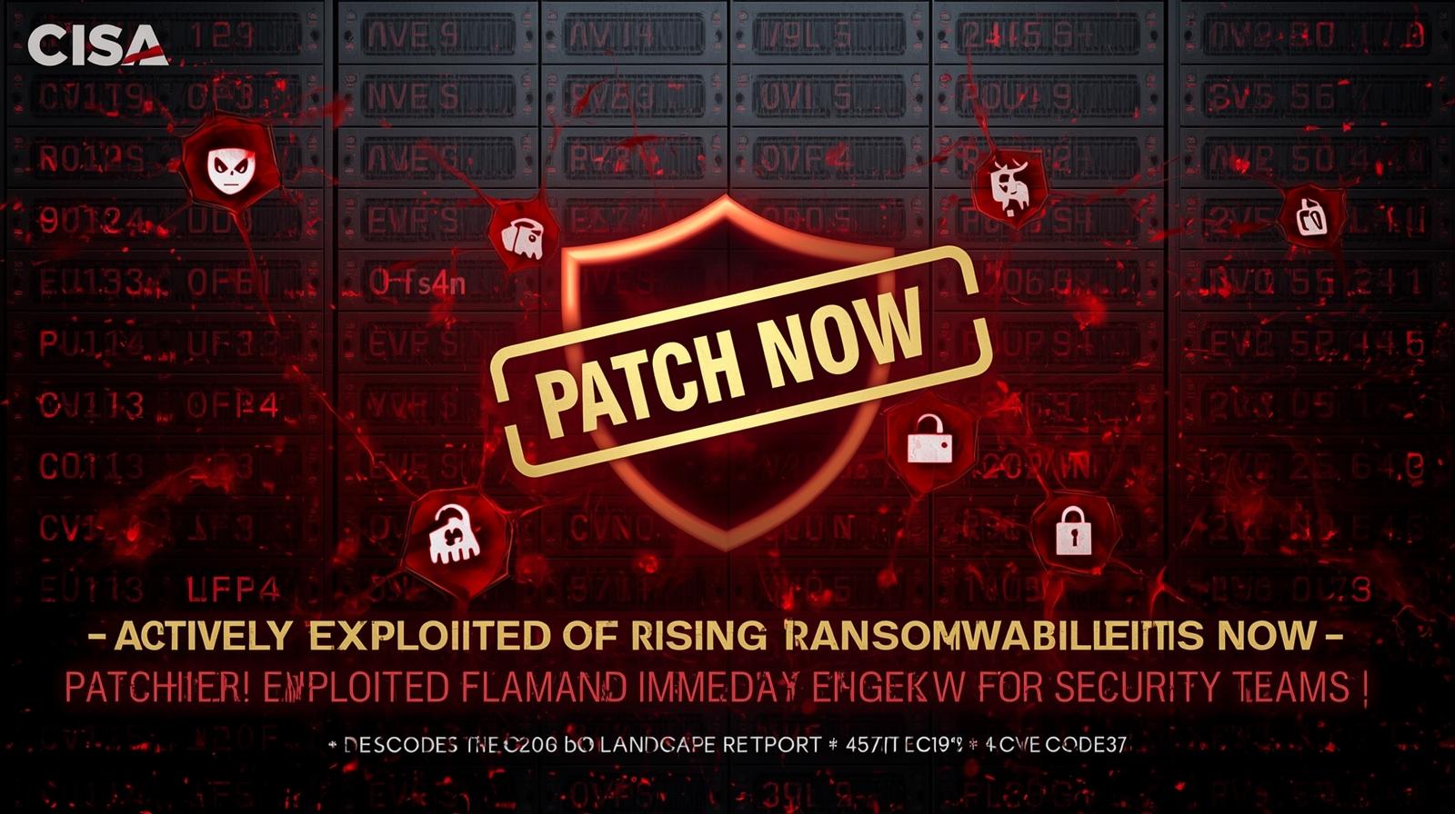 CISA Warns of Rising Ransomware Exploits — Patch These Vulnerabilities Now
