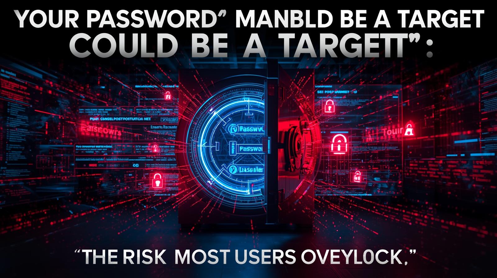 Your Password Manager Could Be a Target — The Risk Most Users Overlook